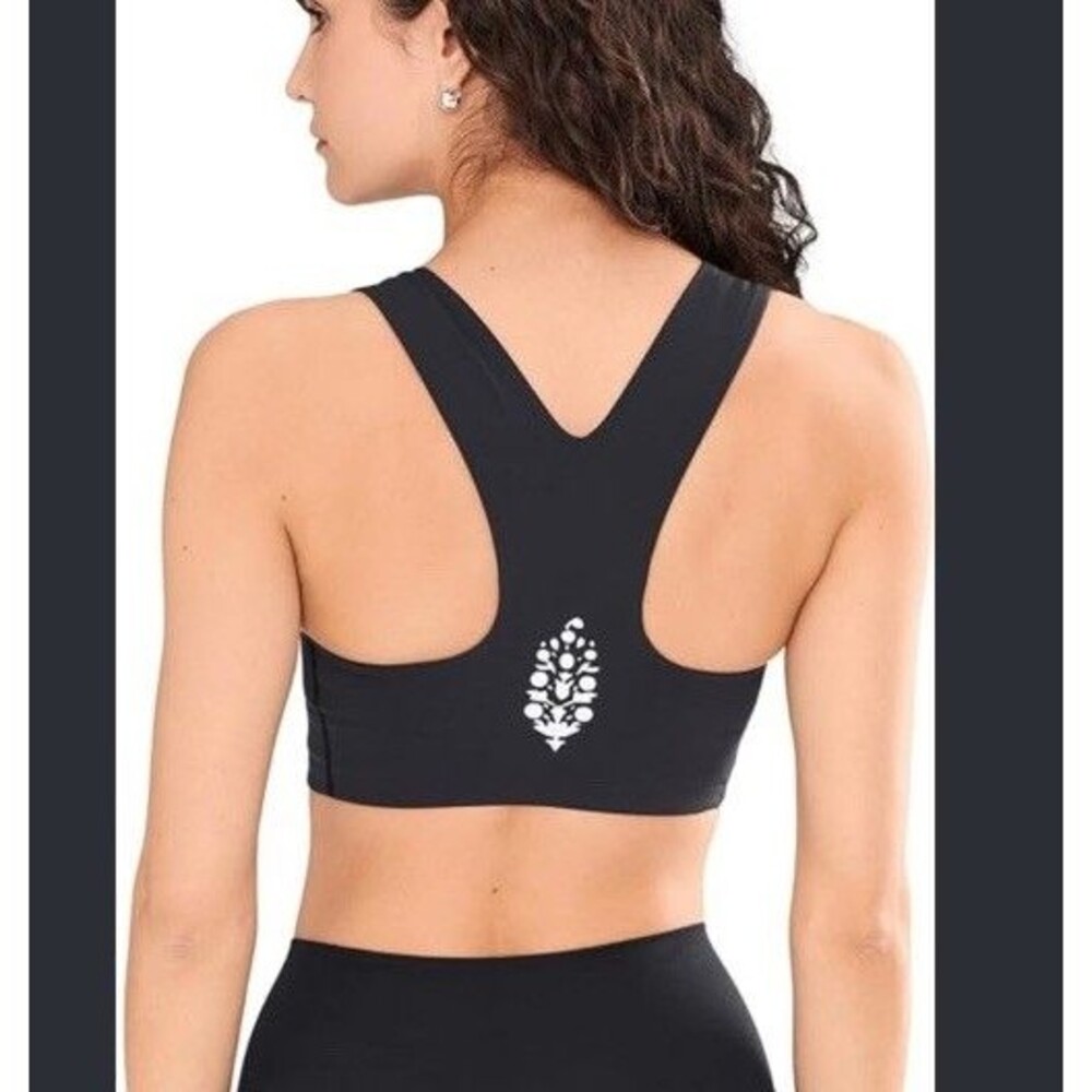 Free People Movement Win Win Sports Bra Small Black